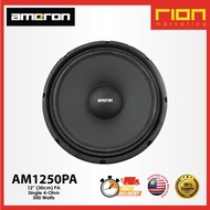 AMERON : AM-1250PA 12” (30cm) PA Subwoofer Single 4-ohm 500 Watts. [ RION MARKETING ]