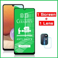 2 IN 1 New 9D Full Cover Soft Ceramic Film Screen Protector+Camera Screen Protector For Samsung Galaxy S22 A13 A23 A33 A53 A73 A01 A11 A02s A03s A10s A12 A20s A21s A20e A22 A30s A32 A42 A50s A52s A70s A71 A72 M11 M51 M31 M32 M21 M22 M12 M10