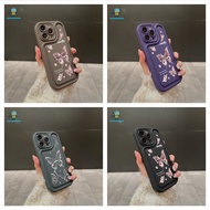 CUSTOM PINK BUTTERFLY MUGELO SILICONE SOFTCASE FOR J2 PRIME J4+ A1 A1K A3S A5 A5S Y02 Y02T Y03 5 5i 