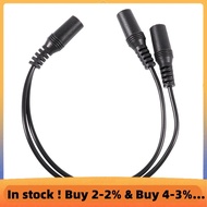 28cm 3.5mm Female to Dual Jack Female Y Splitter Stereo Audio Cable Black