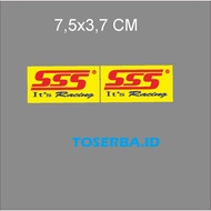 SSS Its Racing Sticker size 7.3x3.7cm