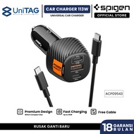SPIGEN Car Charger Essential EV1133 113W Multiport PD Fast Charging Universal Adaptor