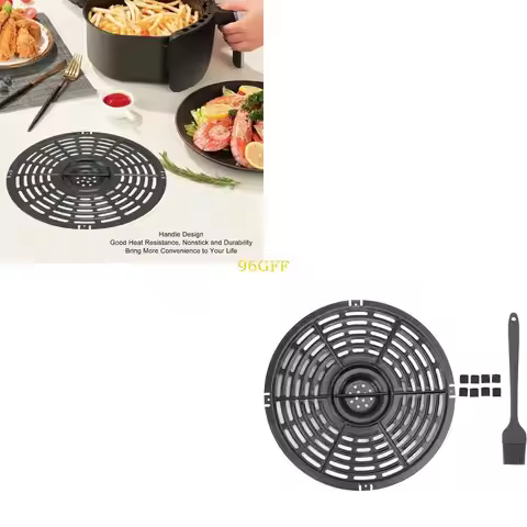 96GF Metal Air Fryer Baking Pans Air Fryer Tray Air Fryer Cooking Accessories Kitchen Air Fryer Gril
