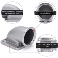 Suitable for Turbo Joint Stainless Steel Flange Adapter T4T390 Elbow Booster Turbo HLEW