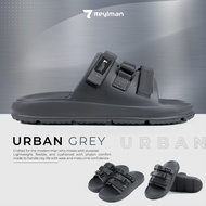 REYL MAN | URBAN Grey | Men's Casual Sandals, Soft Men's Slide Sandals | Men's Slop Sandals