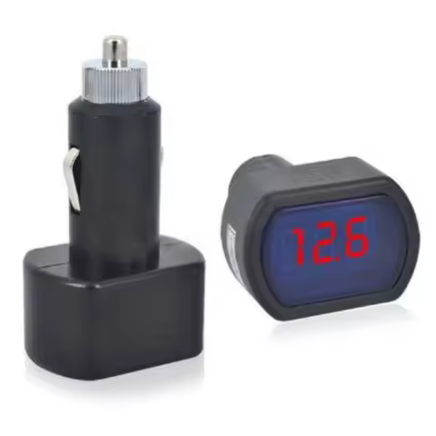 Mini Car Voltage Meter Digital LED Voltage Gauge Lighter Volt Voltage Battery Voltage Meter Monitor