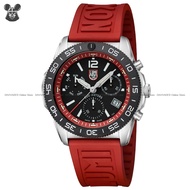 LUMINOX 3155 Men's Analog Watch Pacific Diver Chronograph Quartz 44mm Rubber Strap Black Red *Origin