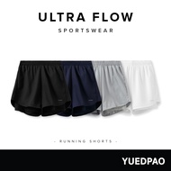 Yuedpao Sportswear กางเกงออกกำลังกายขาสั้น กางเกงวิ่ง 2in1 มีซับใน พร้อมกระเป๋าด้านข้าง Ultra Flow R