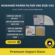 Paper Filter Coffee V60 Muranee Coffee Filter Size V02