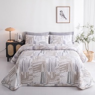 American Bed Cover Three-piece Set Pure Cotton Thickened Quilt Cover Cotton Sheet Single Piece Quilt