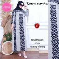 (READY STOCK) Gamis Tenun Muslim Kanaya Maxy - Gamis Tenun - Sarimbit ANSTORE14