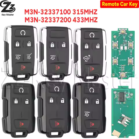 Zz 315/433MHZ M3N-32337100/7200 Keyless Entry Car Remote Key For Chevrolet Suburban Tahoe Silverado 
