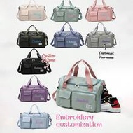 1pc Women Personalized Sports Gym Bag, Multi-Function Travel Duffel Bag With Shoe Compartment & Wet 