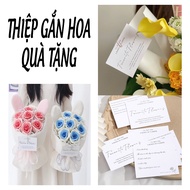 FLOWER PIN CARD WITH MEANINGFUL GIFTS