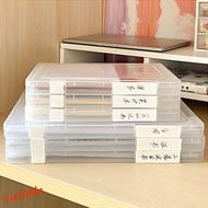 TWINKLE1 A4 Transparent Storage Box, Plastic Clear Document Paper, Business Organizer Visible Anti-s