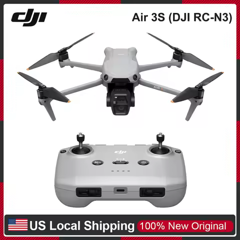 DJI Air 3S Drones with a Camera Drone 4K Professional DJI RC-N3 or Fly More Combo (DJI RC2) Option C