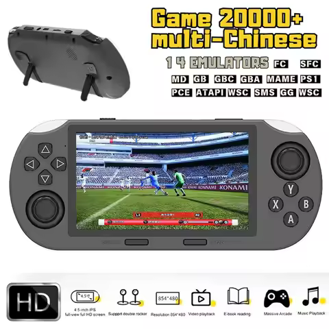 SF3000 Portable Handheld Game Console with 20000+ Games 4.5 Inch IPS Screen 3000mAh Retro Video Game