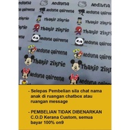STICKER LABEL BAJU / IRON ON LABEL, PELEKAT NAMA BAJU