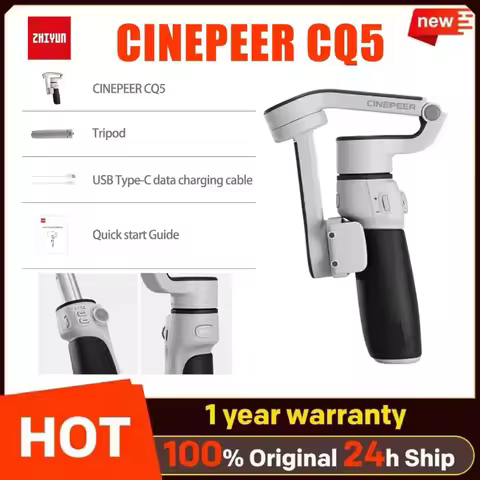 ZHIYUN CQ5 Smart Voice Gimbal Stabilizer Handheld Gimbal 3-Axis Anti-Shake Foldable Extended Selfie