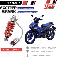 YSS G-Sport โช๊คหลัง SPARK 135 JUPITER MX 135 EXCITER150 ความสูง 210 มิล (MX302-210TR-04-859) ของแท้