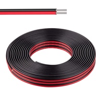 5M Cable Electrico Copper Rubber 16AWG-28AWG LED Wire Red Black 2Pin Insulated Extend Cord Car Audio