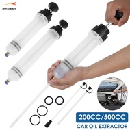 Fluid Extractor 200cc/500cc Portable Fluid Syringe Pump with 2 Syringe Tubes Manual Oil Extractor Pu
