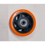 Caste pu Orange onley Wheel 4 inch taiwan