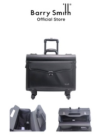 Barry Smith 4-Wheeler Leather Pilot Case (Black)