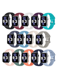 Correa de reemplazo deportivo de silicona suave compatible con Apple Watch Series 3 38mm Series 5 40mm Bandas de 38mm 40mm 41mm Apple Watch, Compatible con Apple Watch SE Series 9 8 7 6 5 4 3 2 1 Sport Edition, Banda de reloj Apple Watch para mujeres/hombres, Apple Watch Sport, Carcasa de Apple Watch