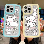 Pink and blue Hello Kitty cat Wavy case for Realme note 50 c53 c51 c51s NARZO N53 Anti fall and shoc