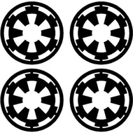 4Pcs/Set Star Wars Galactic Empire Decals/Stickers
