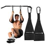 Gymreapers Hanging Ab Straps For Core Strength and Abdominal Training - Padded Adjustable Arm Suppor