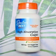  EXP.03/26 CoQ10 with BioPerine 100mg 120 Veggie Capsules (Doctor's Best) Q10 Q-10