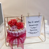 【蕓椛閣花藝手作】水晶花鈔票鞦韆