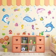 Reliza Wall Sticker Fish Dolphin Whale Dolphin Fish Wall Sticker LDR7159