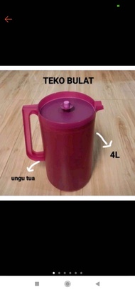 TUPPERWARE PITCHER 4LITER/2LITER 1PCS ORI