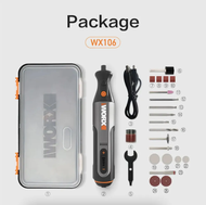 เครื่องขัด Gerinda Elektrik ขนาดเล็กเครื่องบดไฟฟ้า WX106 WORX 4V/8V เครื่องขัดหยกอุปกรณ์แกะสลัก