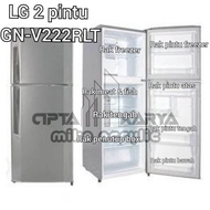 rak kulkas LG 2 pintu Model GN-V222SLT