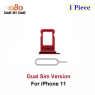 Dual SIM Card Tray Holder Slot Replacement for iPhone 11 Double SIM Card Tray Slot Holder Purple Bla