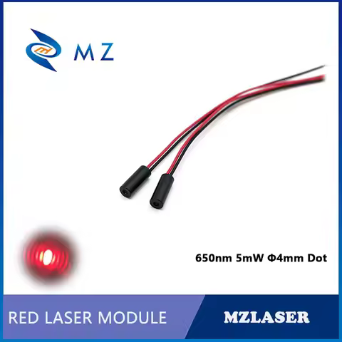 Mini Red Point Laser Module D4mm 650nm 5mW Industrial Grade APC Driving for Precision Applications