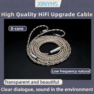 XINHS-14-8-core HIFI Earphone Upgrade CableWith QDC/TFZ/0.78 2PIN/MMCX/IE300For M5 Aurora OH2 CIEM M