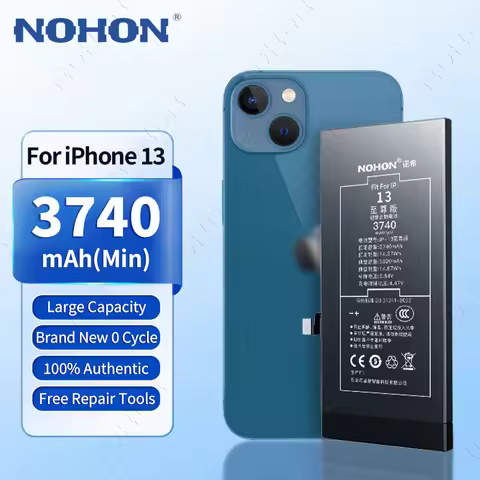 NOHON 3740mAh Large Capacity Battery for APPLE iPhone 13 12Pro 11 14 Pro Max Replacement Bateria for