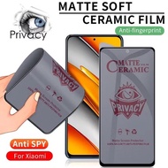 [Xiaomi Redmi Note 5 Pro/7/8/8 Pro/9/9 Pro] MATTE PRIVACY AntiSpy Nano Ceramic Shield Tempered Glass
