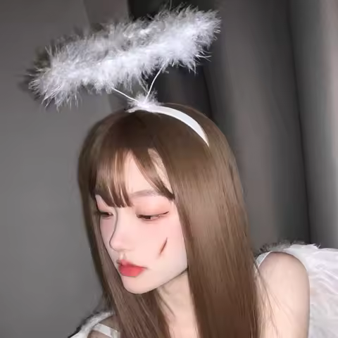 Christmas Performances Party Favor Feather Angel Headband Cosplay Costume Angel Outfit Angel Halo He