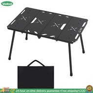 【24 hours Flash Delivery】โต๊ะพับกลางแจ้ง 4 เท่าพร้อมกระเป๋าถือบาร์บีคิวแบบพกพา