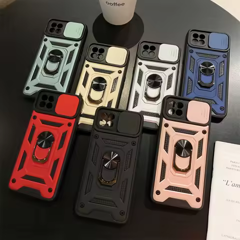 Shockproof Armor Phone Case For OPPO Reno 4 Lite Car Magnetic Holder Cover For Oppo A93 4G F17 Pro S