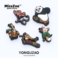 Miss Zoe Jibbitz Kung Fu Panda shoe buckles cartoon anime shoe accessories