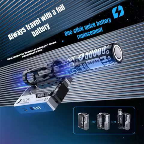 Newest 20000mA Portable Power Bank Removable Battery Charger Cases Fast Charging Clip 21700 Batterie