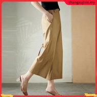 Eyouth 1440 Women High Waist Wide Leg Pants Comfort Linen Pants
