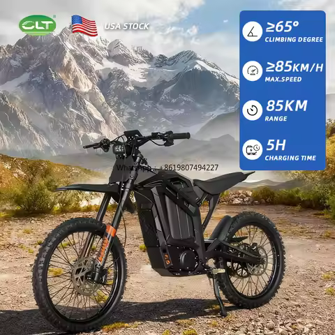 CE Certified Powerful 8000W Fast Motorcycle Electric Dirt Bike 85km/h 72V20A Battery Dirt Bike Elect